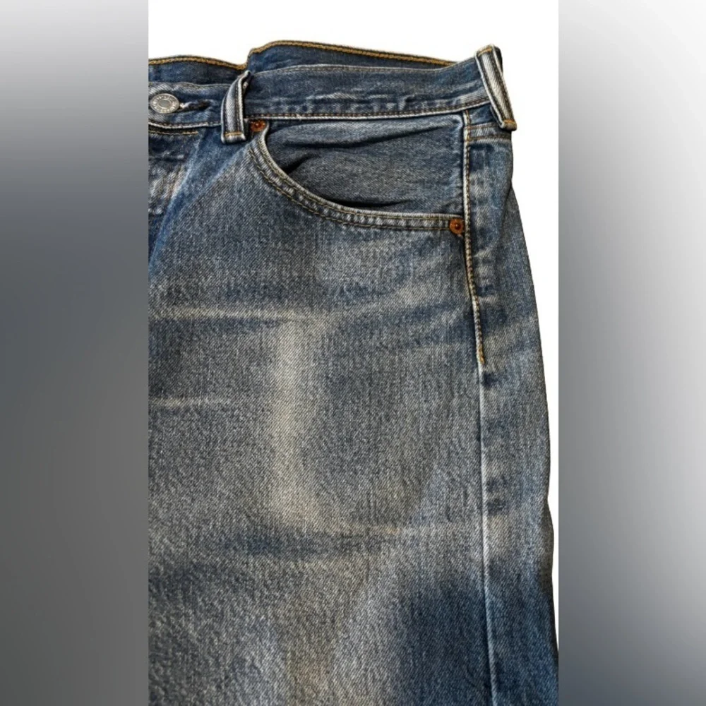 Levi’s men’s 501 md wsh straight leg mid rise button fly jns 32 grunge